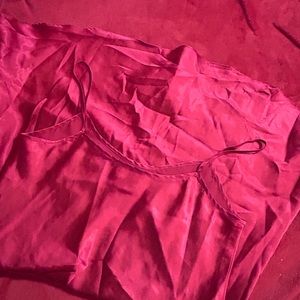 Red silk VS large lingerie